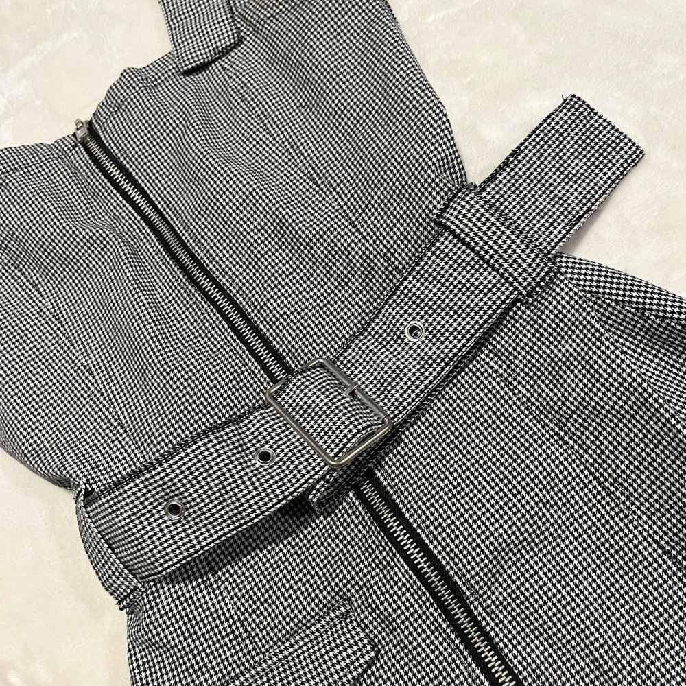 Zip Up Mini Dress